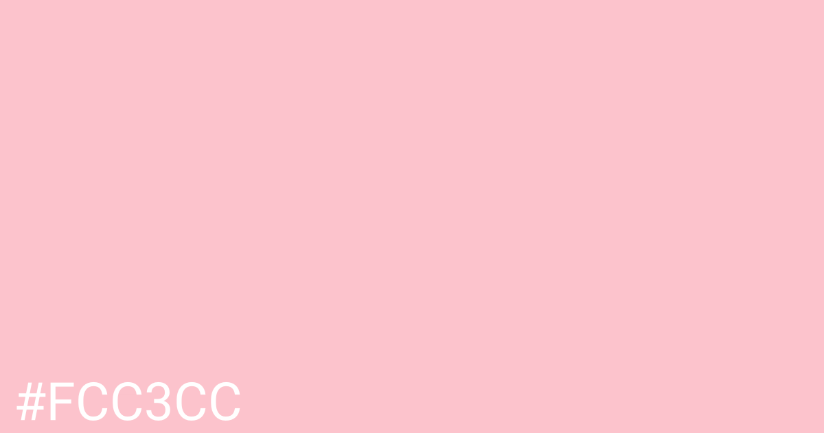 Hex color #fcc3cc graphic