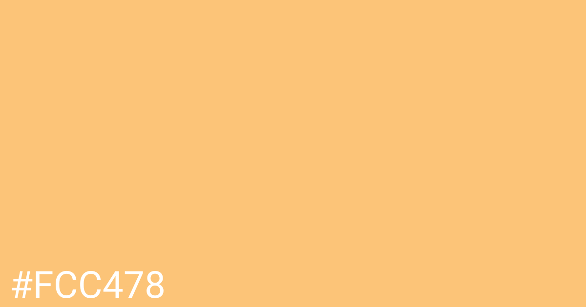 Hex color #fcc478 graphic