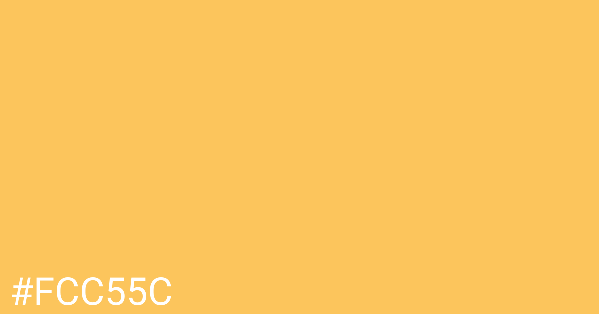 Hex color #fcc55c graphic