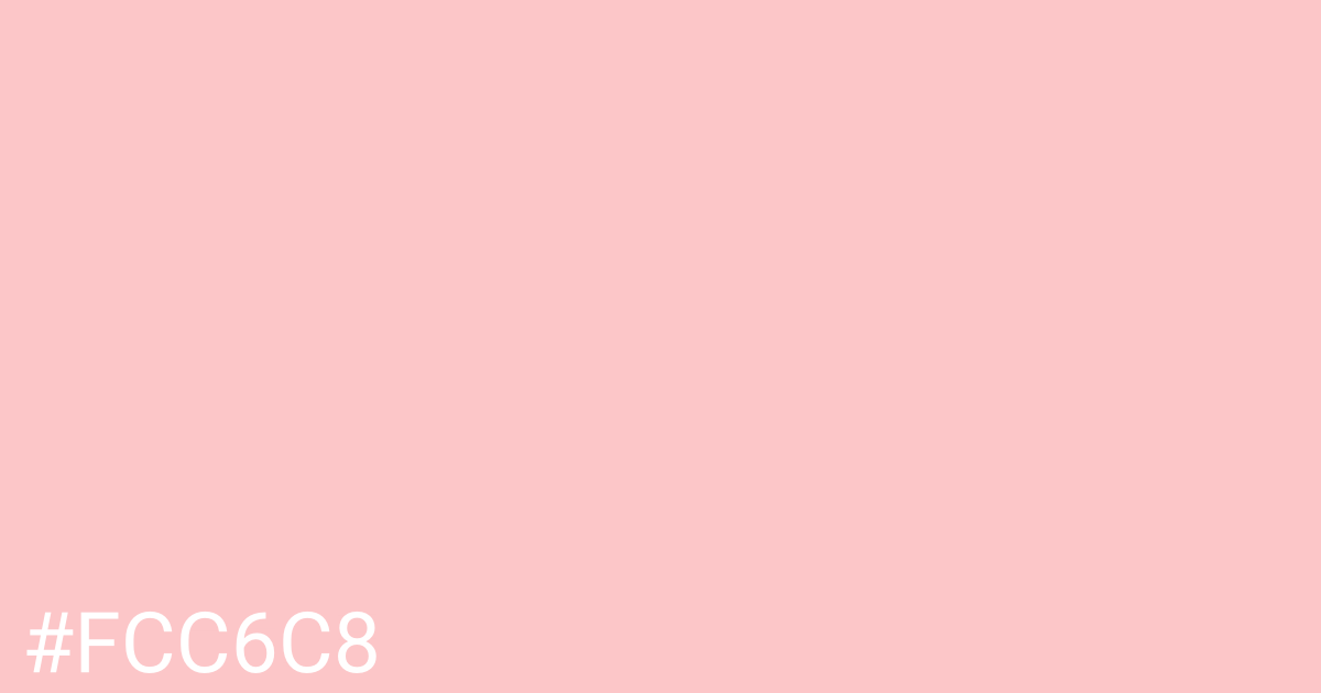 Hex color #fcc6c8 graphic