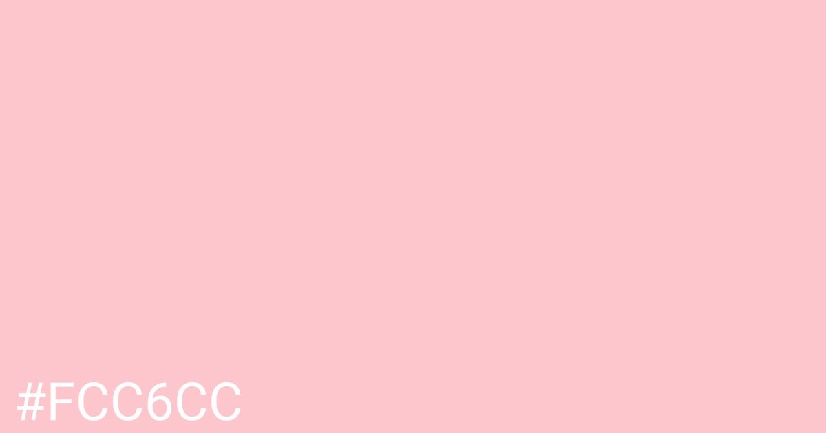 Hex color #fcc6cc graphic