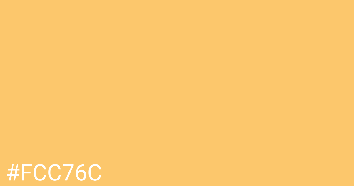 Hex color #fcc76c graphic