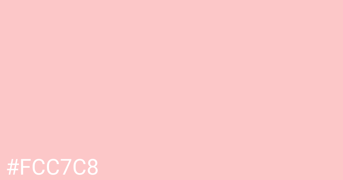 Hex color #fcc7c8 graphic