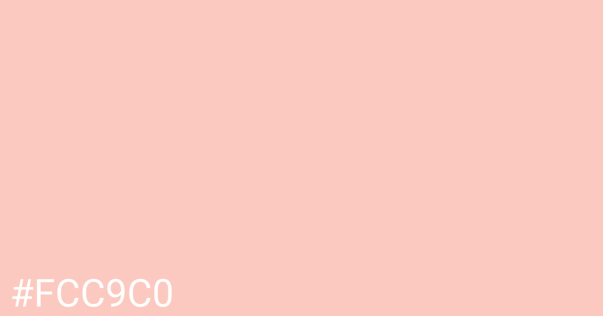 Hex color #fcc9c0 graphic