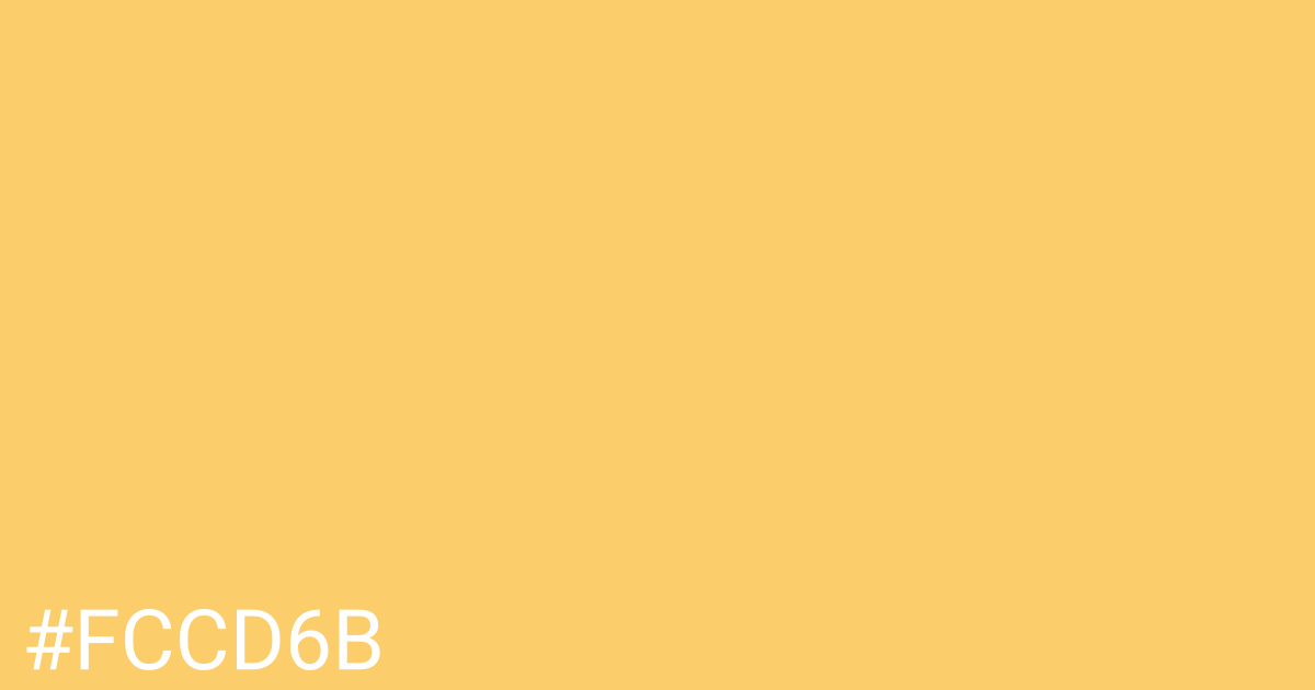 Hex color #fccd6b graphic