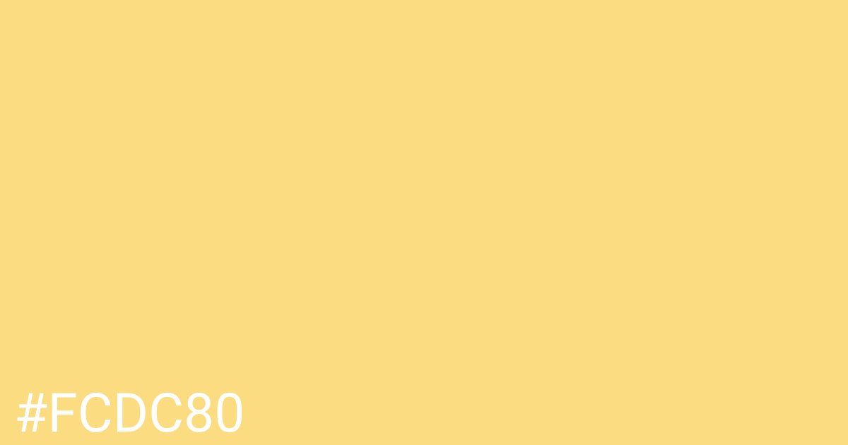 Hex color #fcdc80 graphic