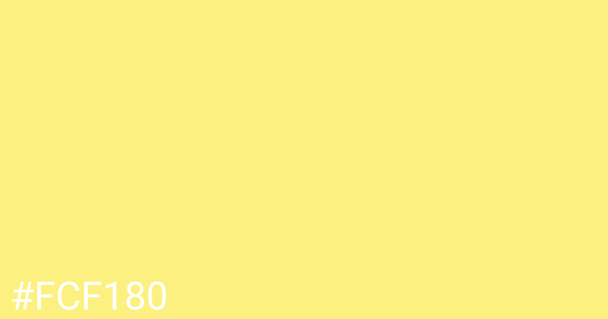 Hex color #fcf180 graphic