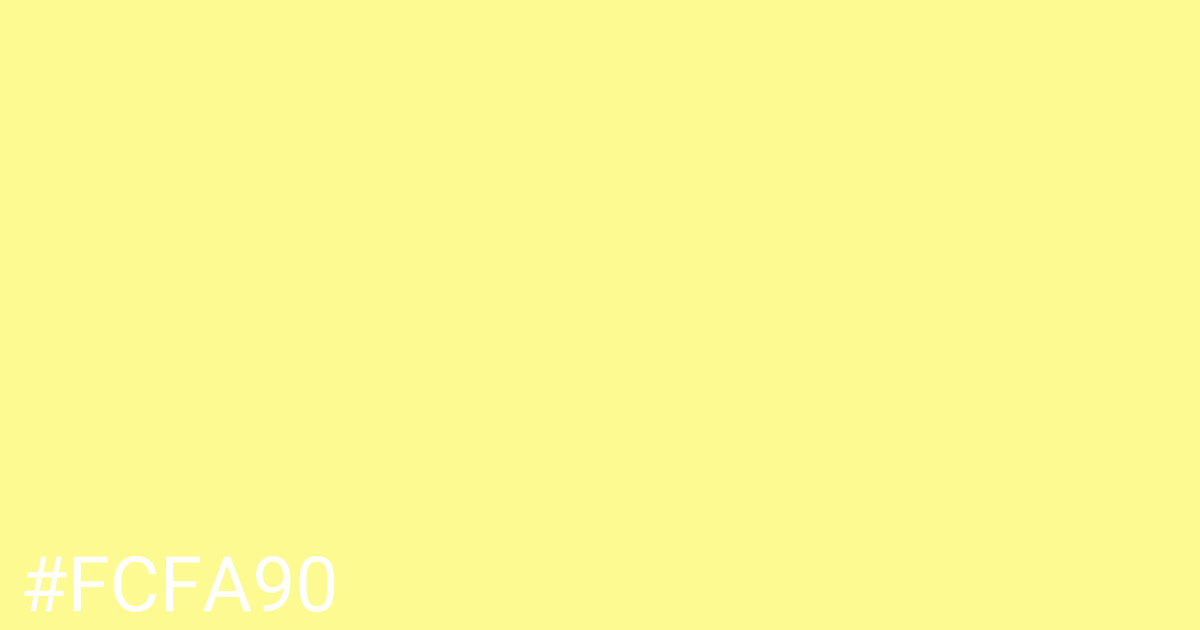 Hex color #fcfa90 graphic