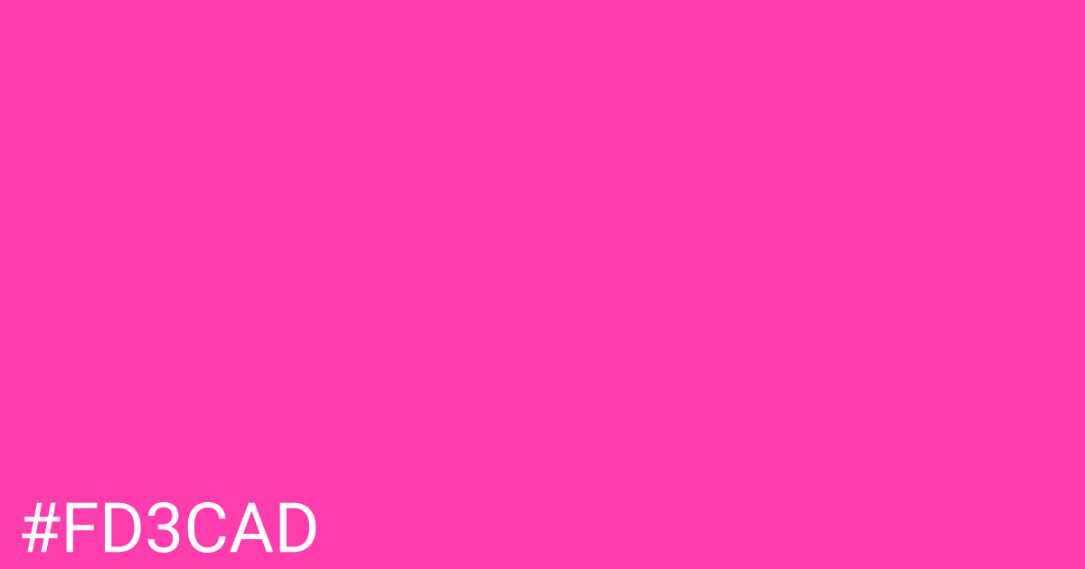 Hex color #fd3cad graphic
