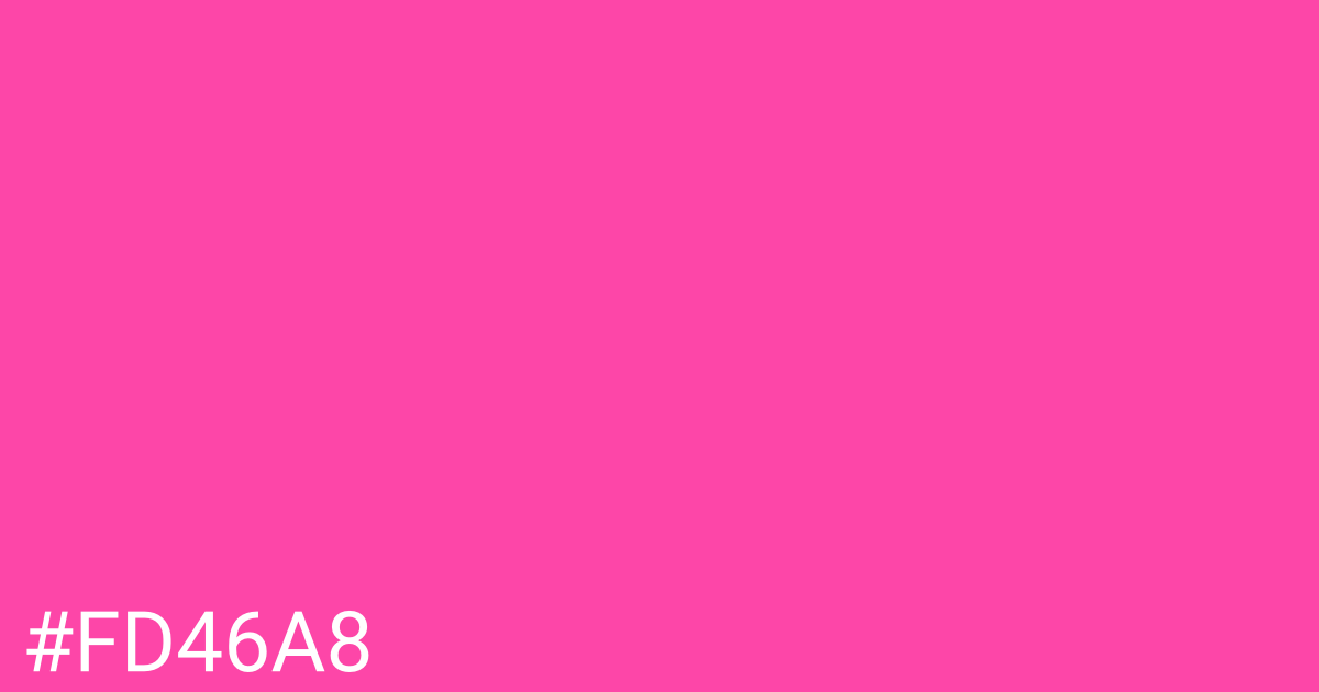 Hex color #fd46a8 graphic