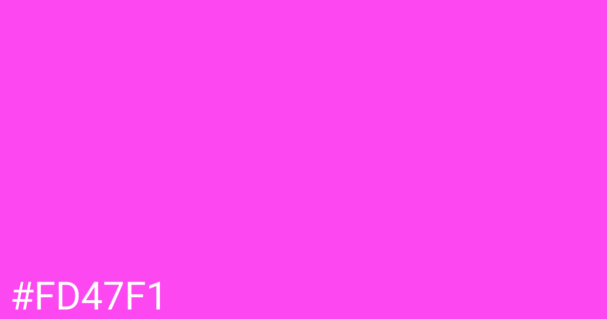 Hex color #fd47f1 graphic