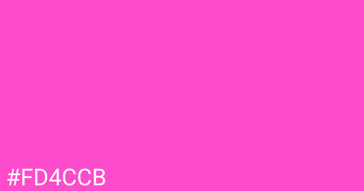 Hex color #fd4ccb graphic