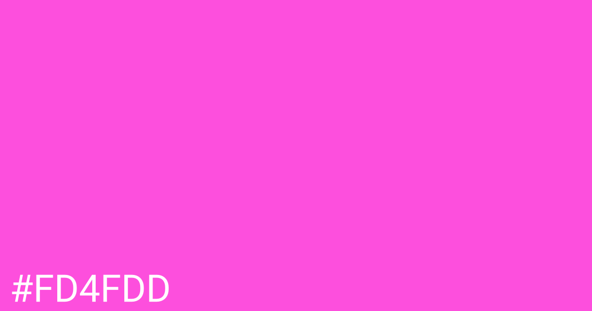 Hex color #fd4fdd graphic