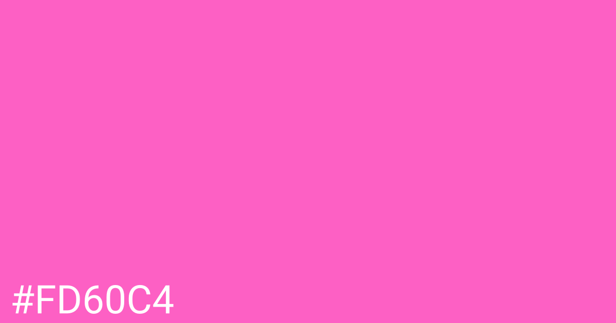 Hex color #fd60c4 graphic