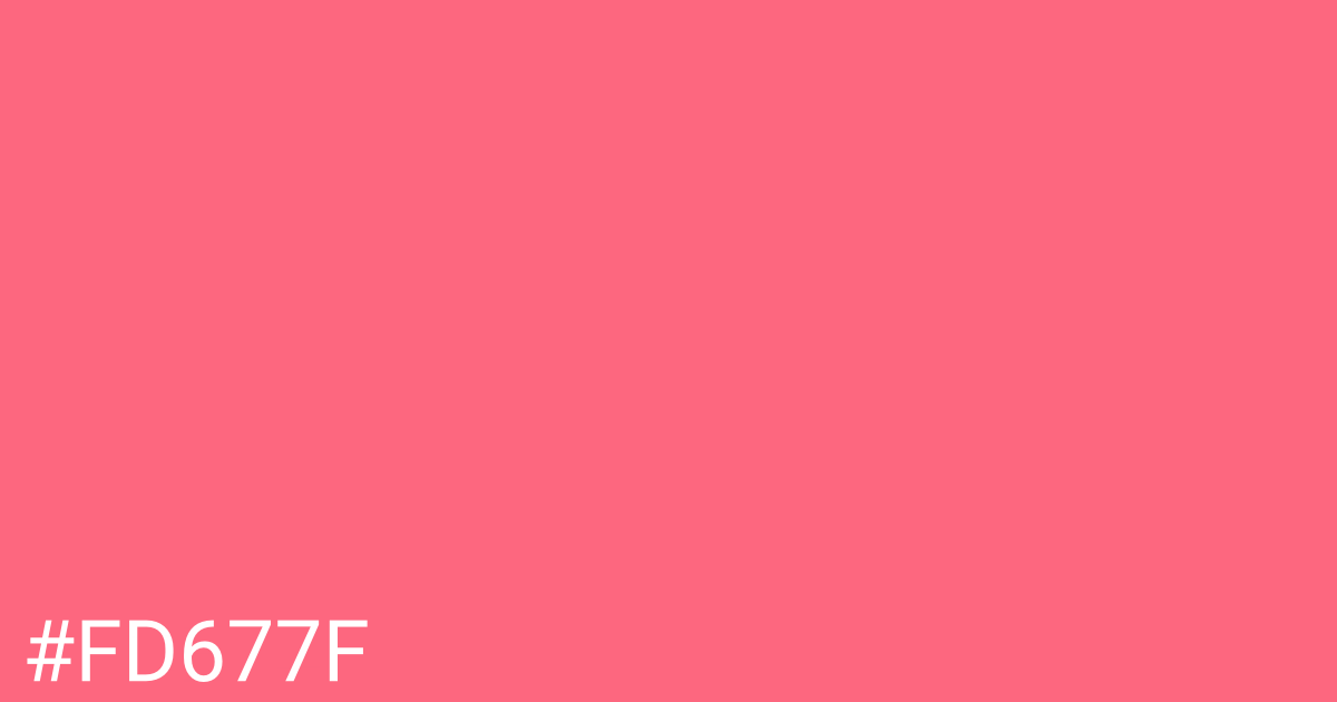 Hex color #fd677f graphic