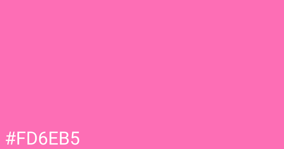 Hex color #fd6eb5 graphic