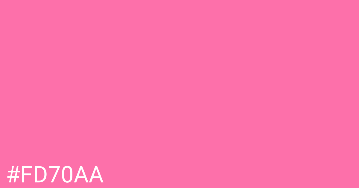 Hex color #fd70aa graphic