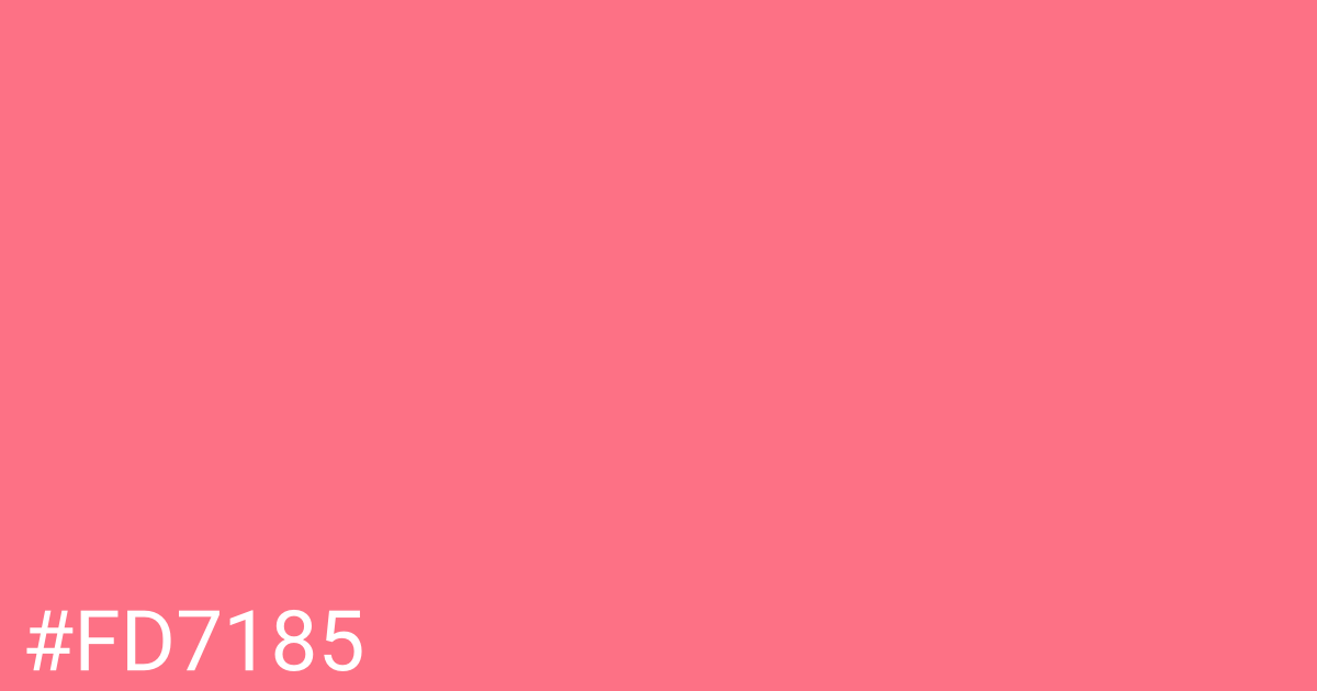 Hex color #fd7185 graphic