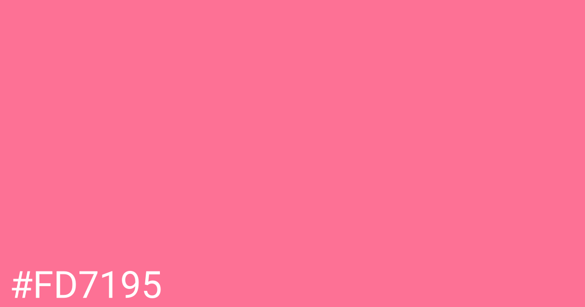 Hex color #fd7195 graphic