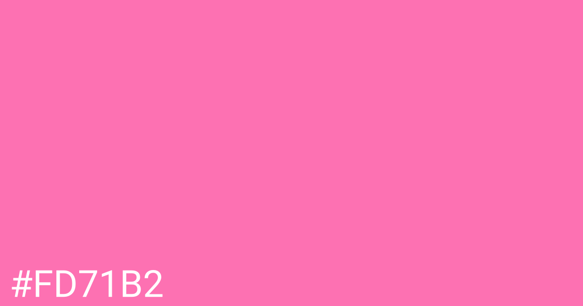 Hex color #fd71b2 graphic