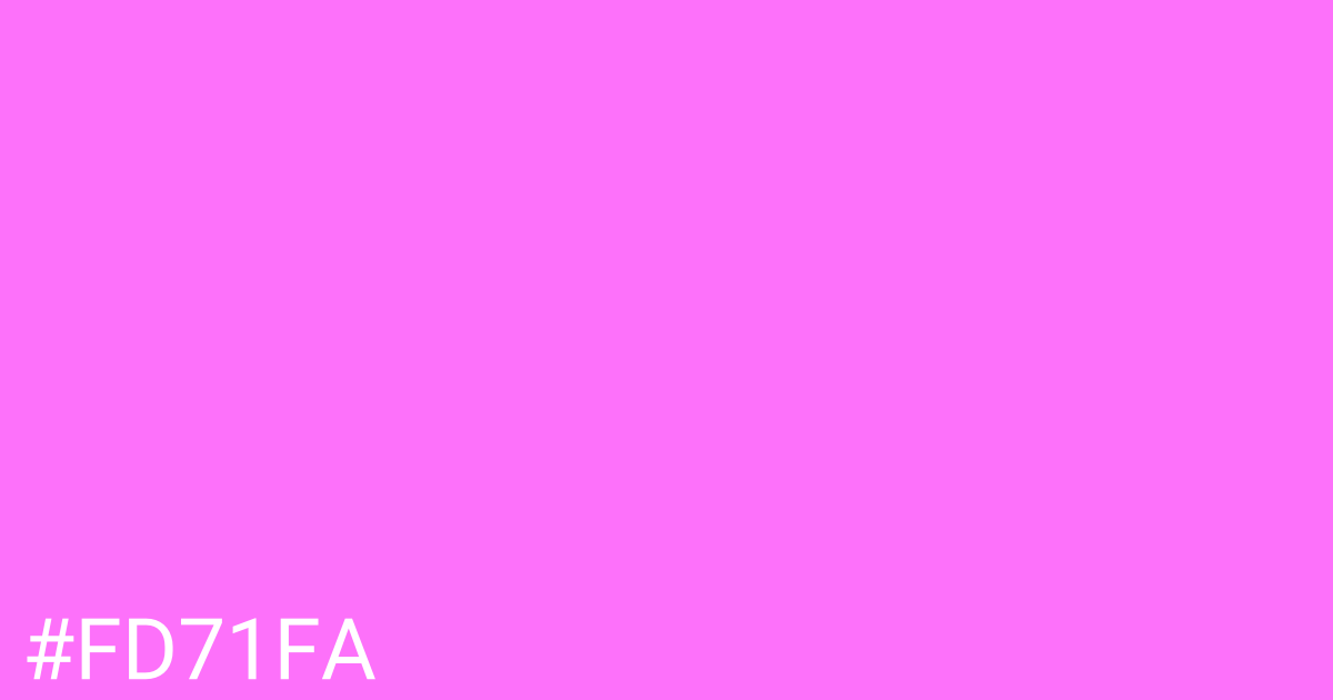 Hex color #fd71fa graphic