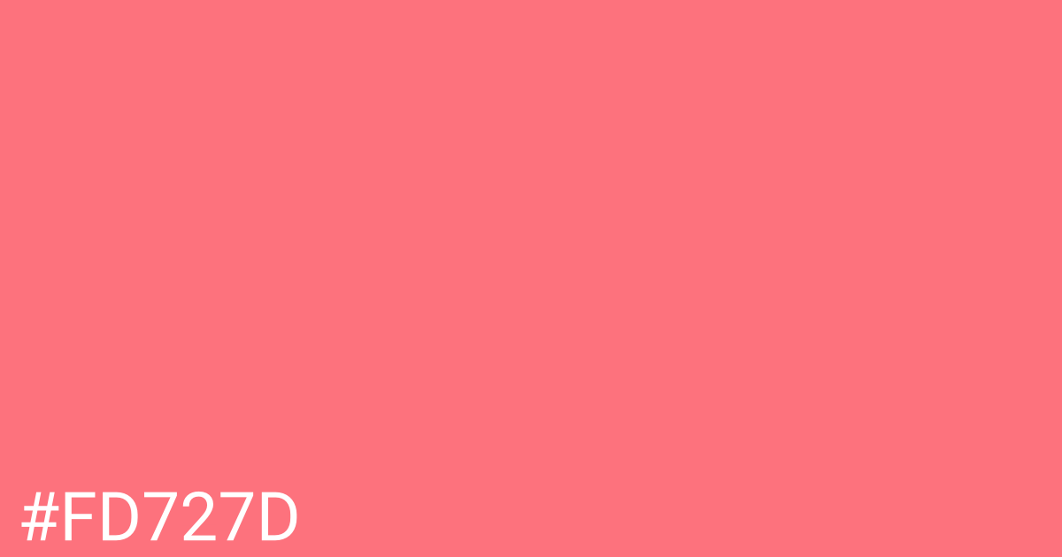 Hex color #fd727d graphic