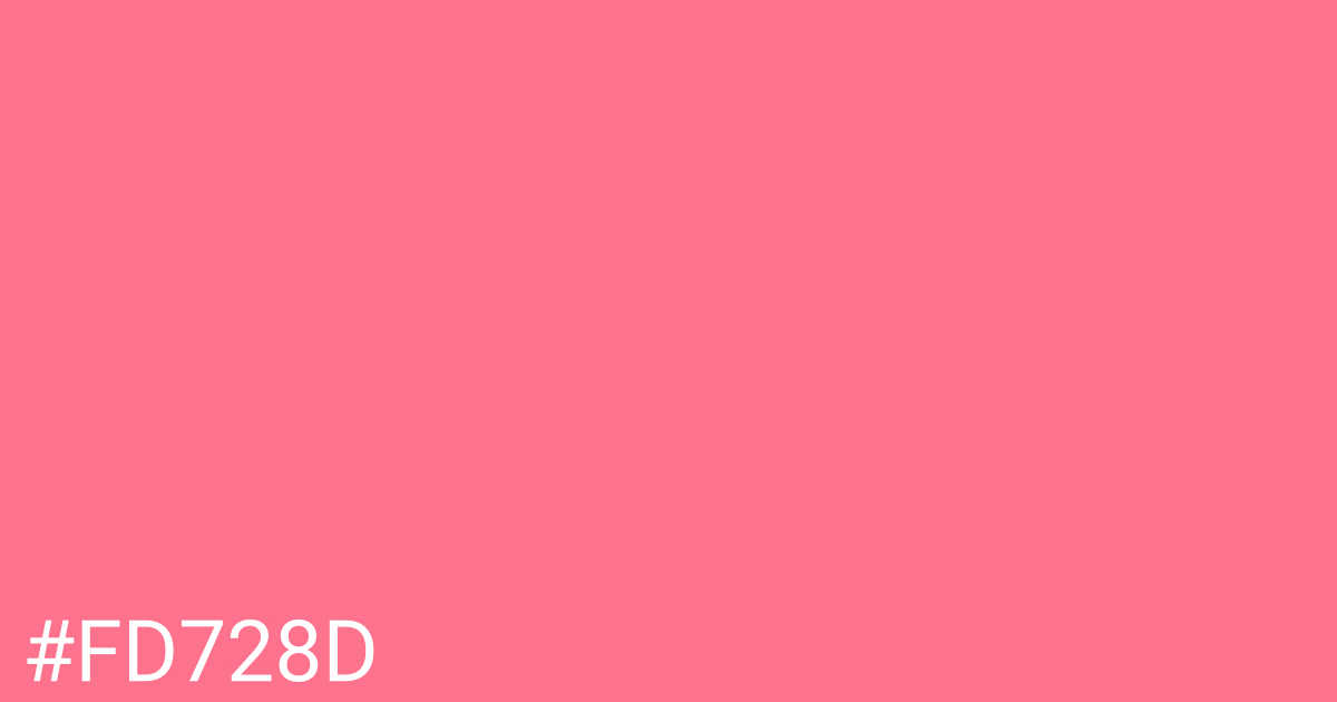Hex color #fd728d graphic
