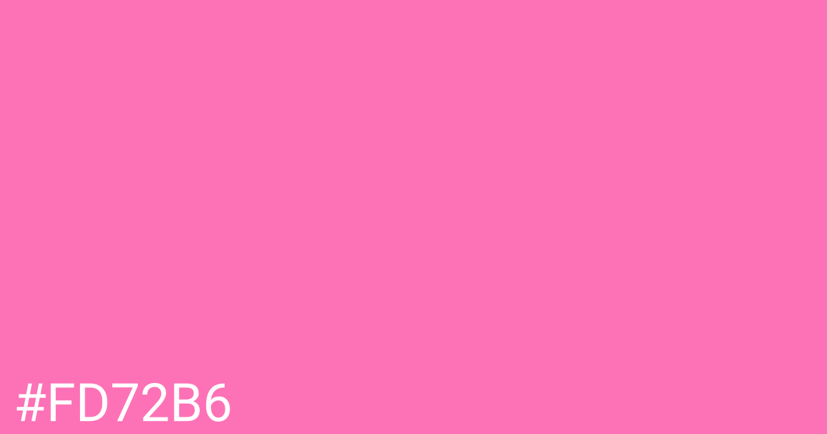 Hex color #fd72b6 graphic
