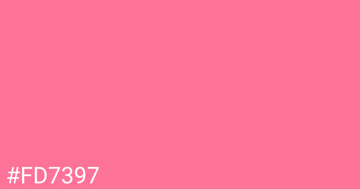 Hex color #fd7397 graphic
