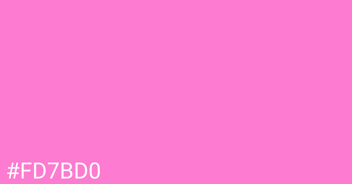 Hex color #fd7bd0 graphic