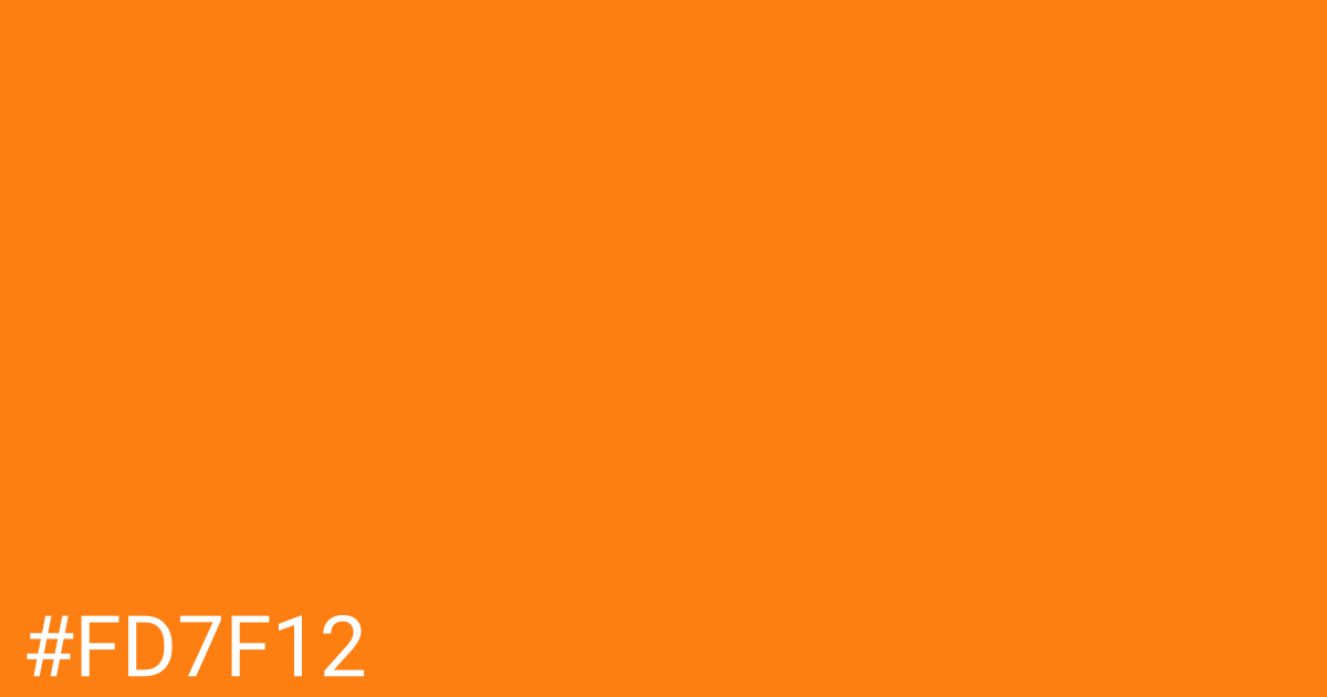 Hex color #fd7f12 graphic