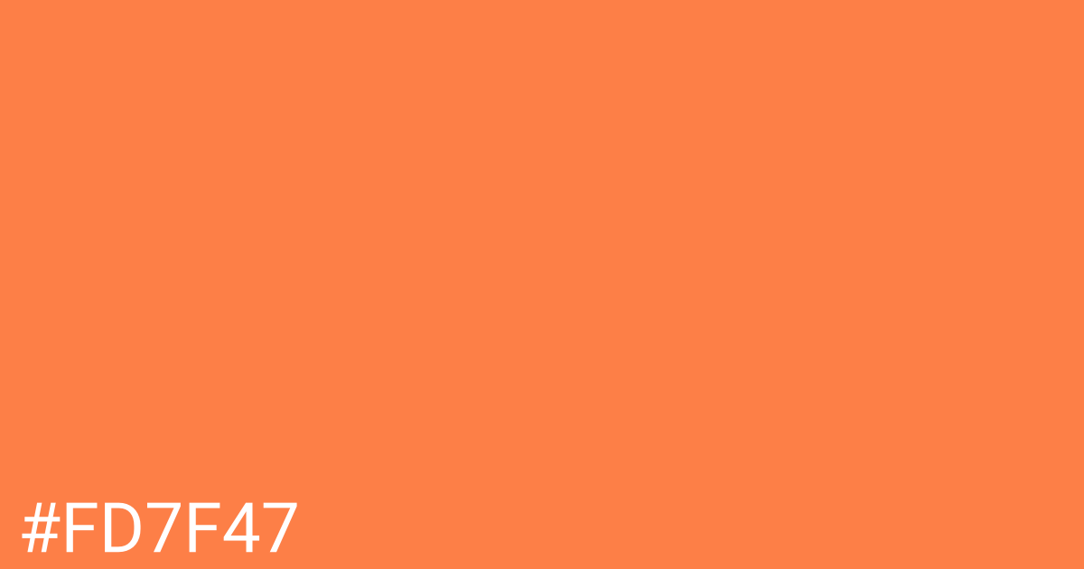 Hex color #fd7f47 graphic