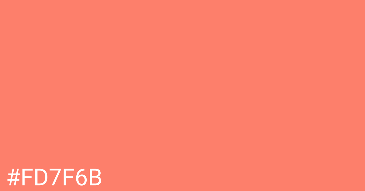 Hex color #fd7f6b graphic