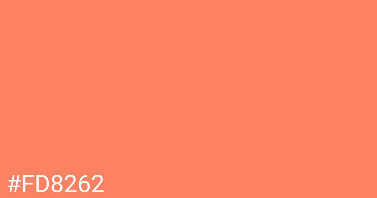 Hex color #fd8262 graphic