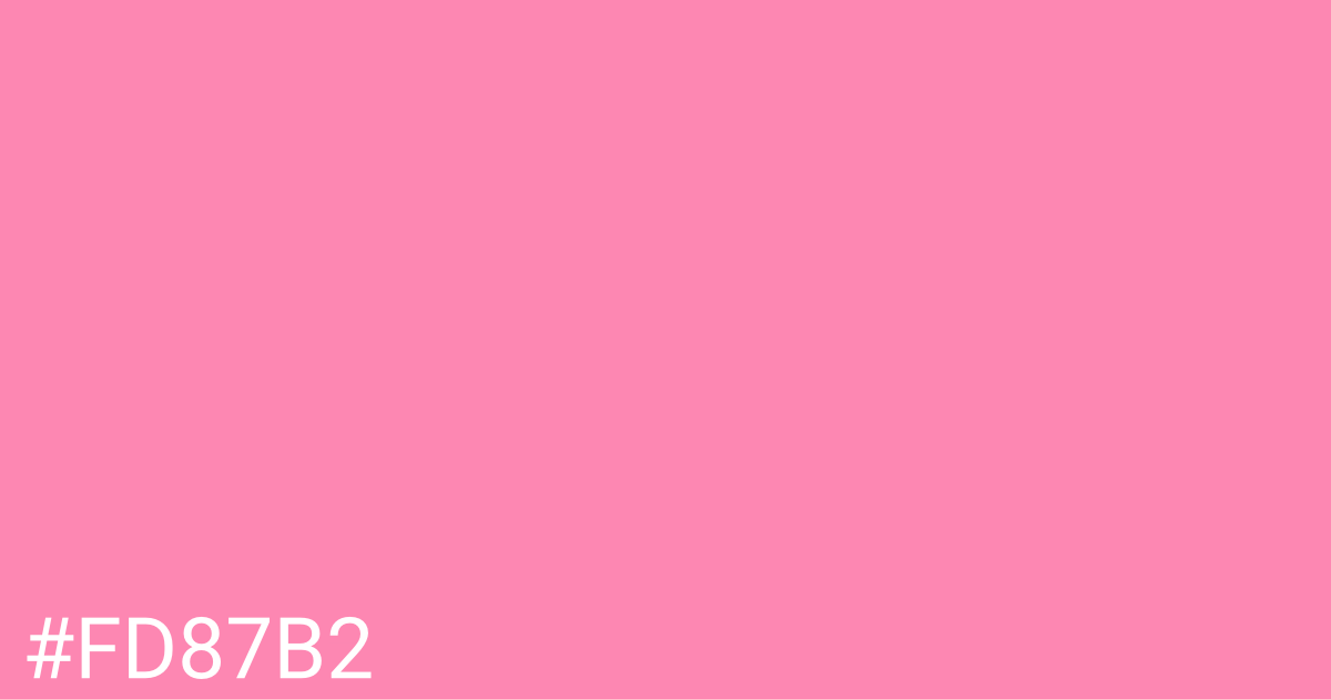 Hex color #fd87b2 graphic