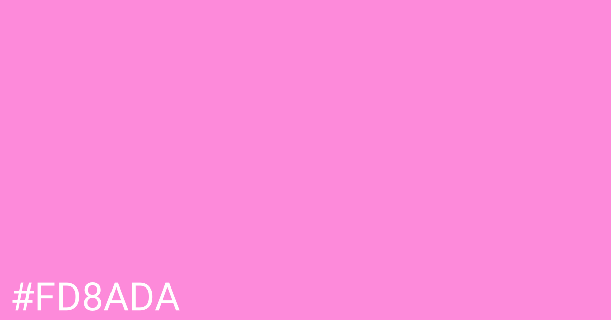 Hex color #fd8ada graphic