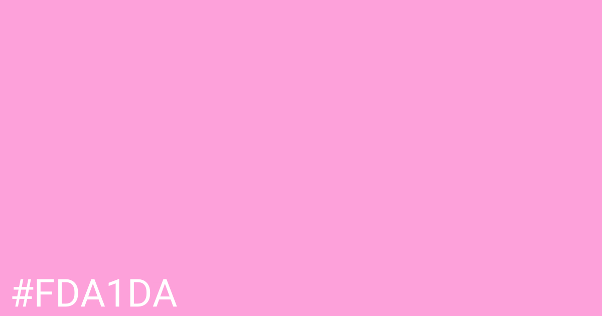 Hex color #fda1da graphic