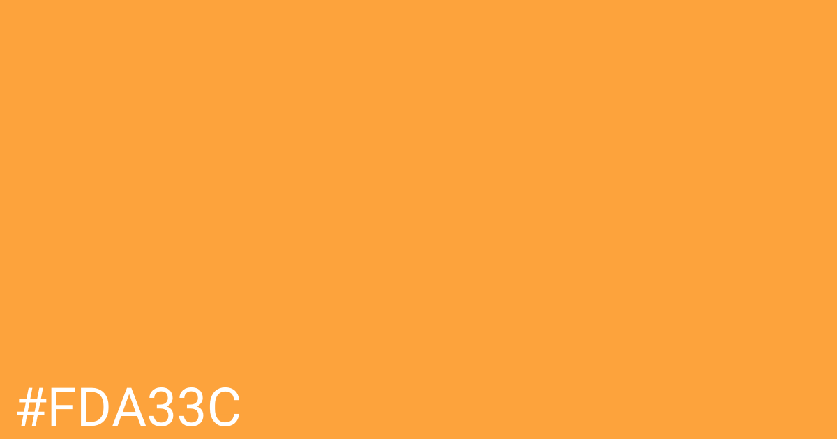 Hex color #fda33c graphic