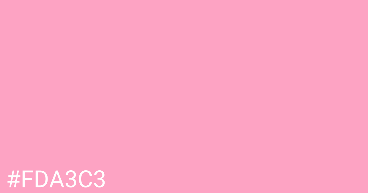 Hex color #fda3c3 graphic