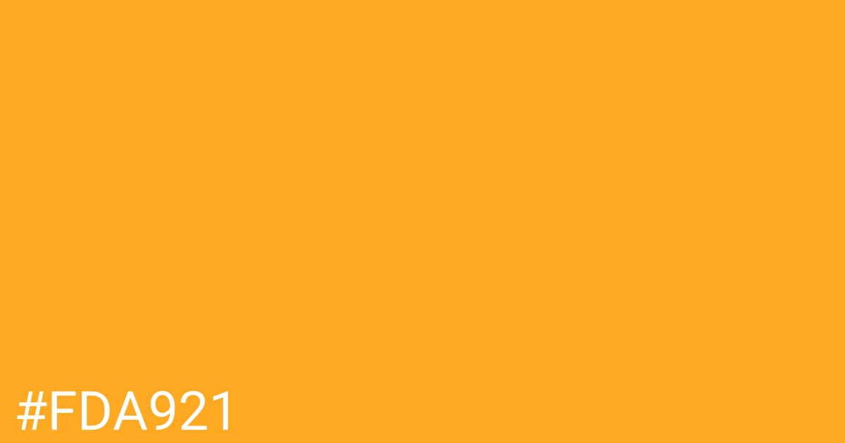 Hex color #fda921 graphic