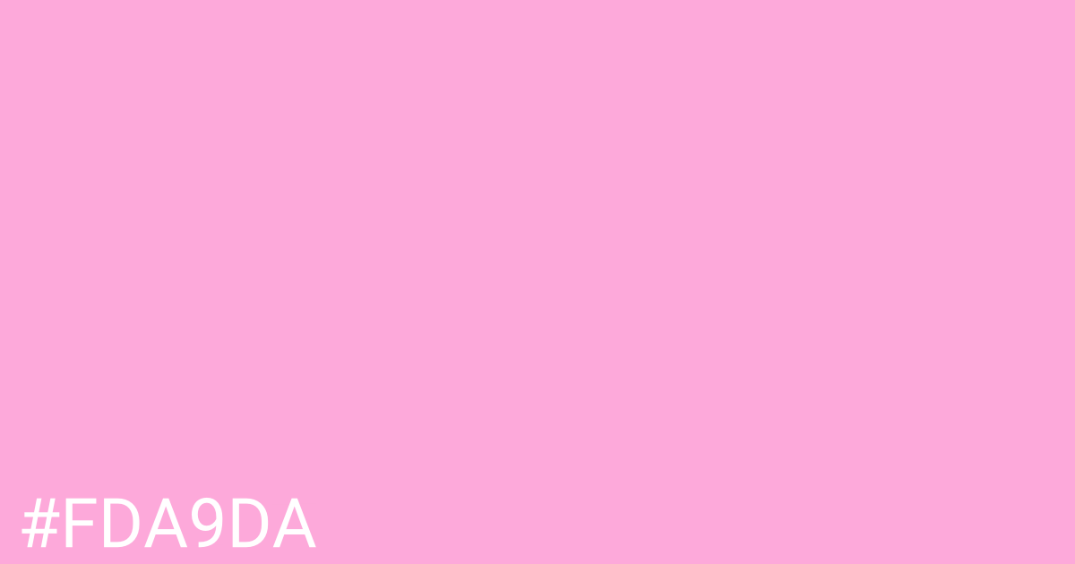 Hex color #fda9da graphic