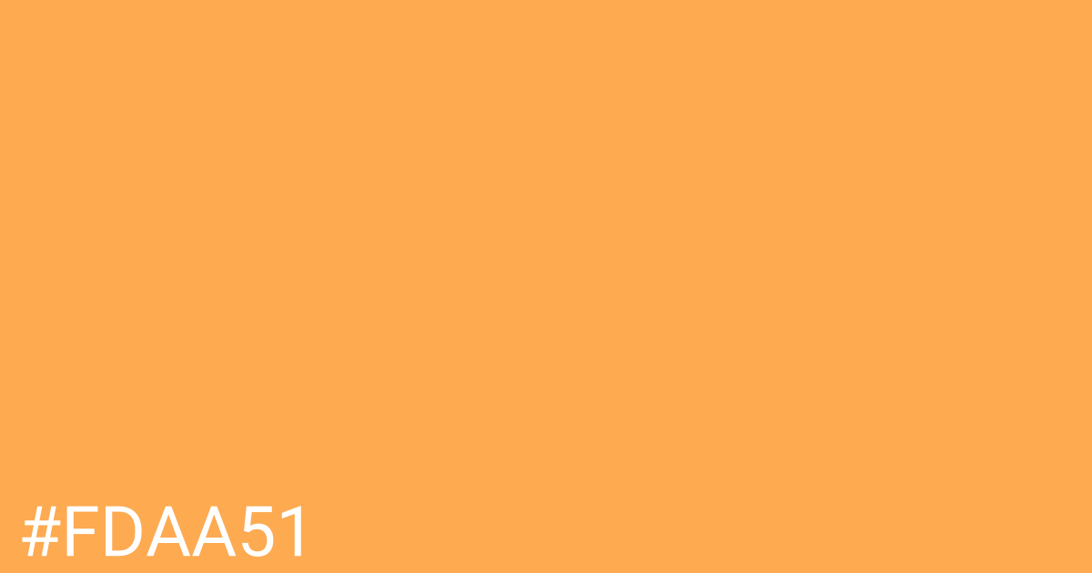 Hex color #fdaa51 graphic
