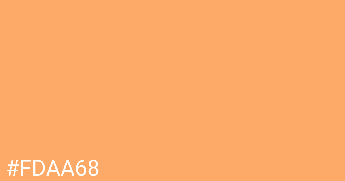 Hex color #fdaa68 graphic