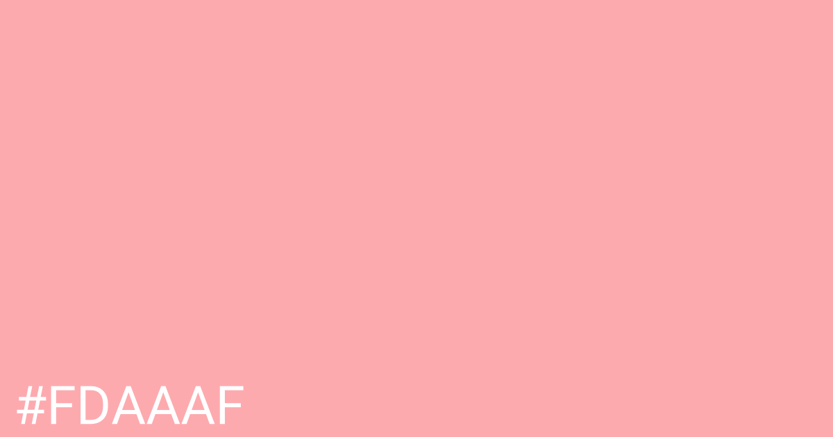 Hex color #fdaaaf graphic