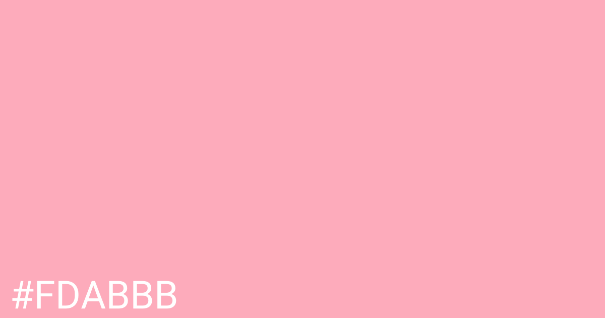 Hex color #fdabbb graphic