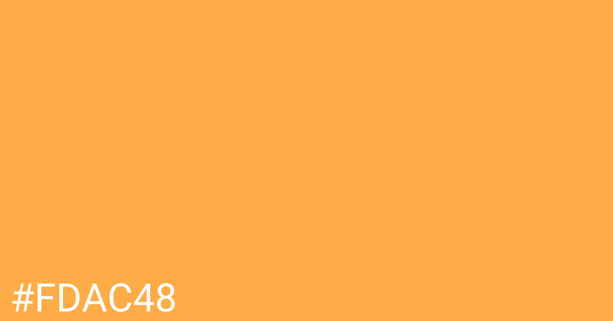 Hex color #fdac48 graphic