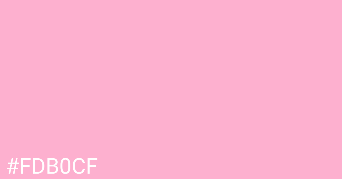 Hex color #fdb0cf graphic