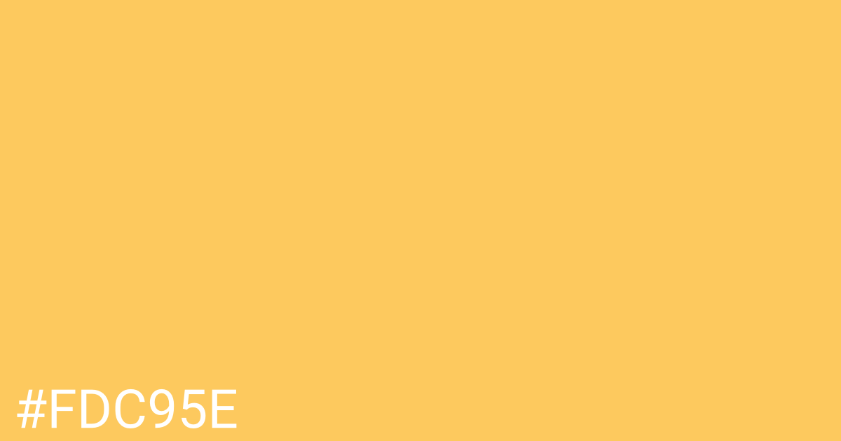 Hex color #fdc95e graphic