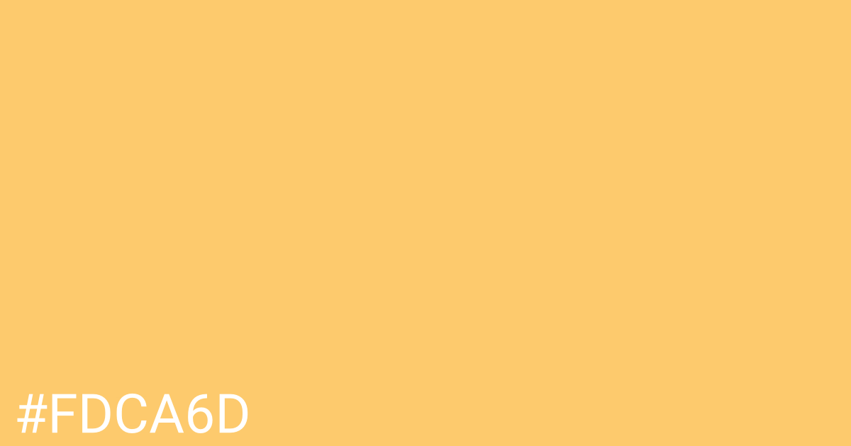 Hex color #fdca6d graphic