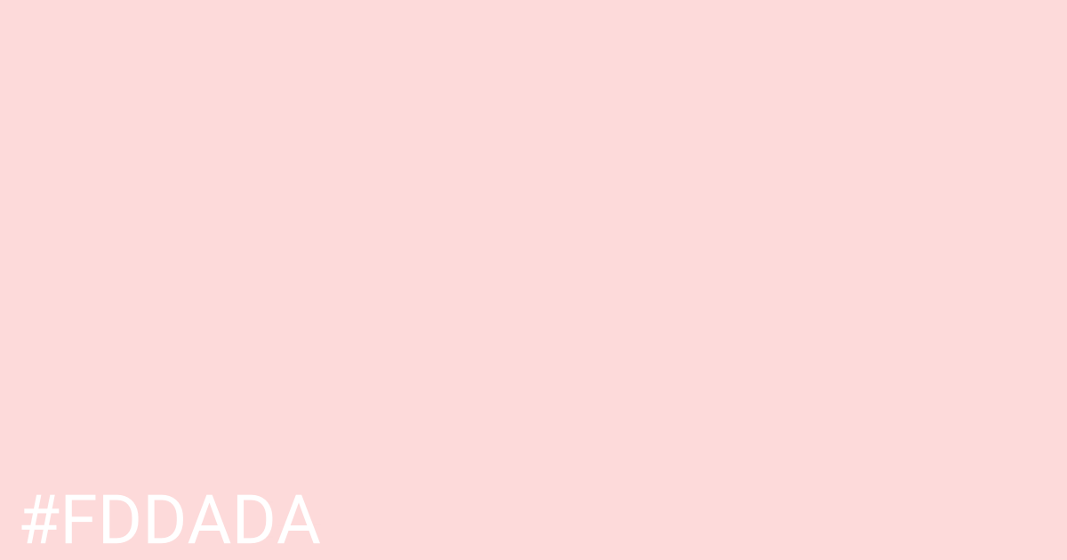 Hex color #fddada graphic